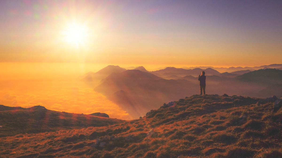 mountaintop representing spirituality for men