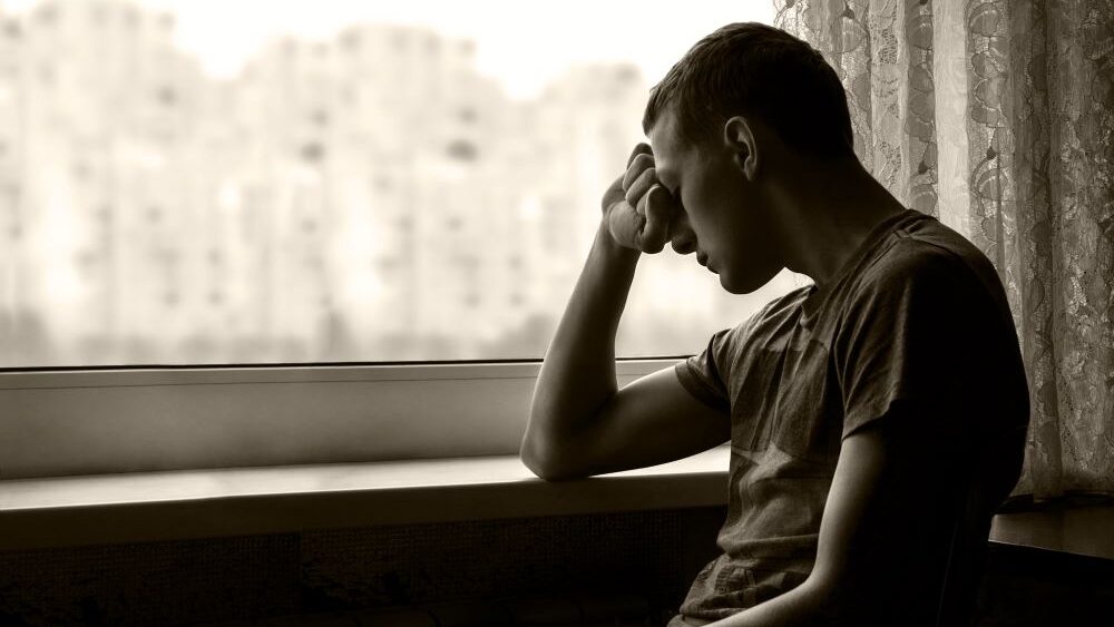 A man is feeling spiritual warning signs