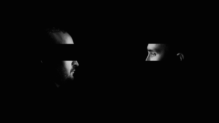 Man looking at himself representing self-control